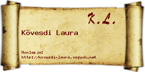 Kövesdi Laura névjegykártya